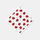 Ladybugs Birthday Party Serviette (Ecke)