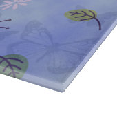 Ladybugs, Blätter und Schmetterlinge Schneidebrett (Ecke)