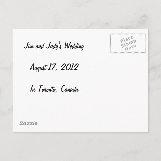 Ladybugs: Blume: Save the Date Ankündigungspostkarte (Rückseite)