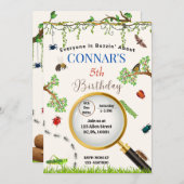 LADYBUGS/ BUGS NATUR AUSSENGEBURTSTAG EINLADUNG (Vorne/Hinten)