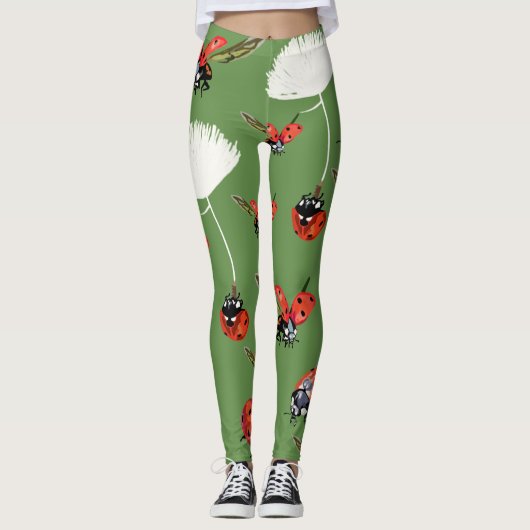 Ladybugs Custom Leggings (Vorderseite)