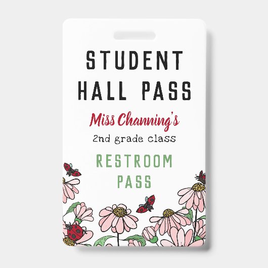 Ladybugs & Daisies Studentenpass Ausweis (Vorderseite)