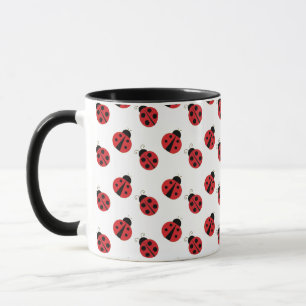Ladybugs Design Coffee Tasse