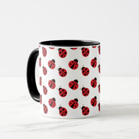 Ladybugs Design Coffee Tasse (Vorderseite Links)