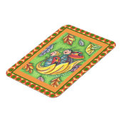 LADYBUGS, DIE AUF FALLENDEN AUTUMNSTÜCKEN REITEN,  MAGNET (Linke Seite)