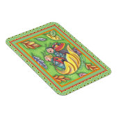 LADYBUGS, DIE AUF FALLENDEN AUTUMNSTÜCKEN REITEN,  MAGNET (Rechte Seite)