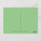 LADYBUGS, DIE AUF FALLENDEN AUTUMNSTÜCKEN REITEN, POSTKARTE (Rückseite)