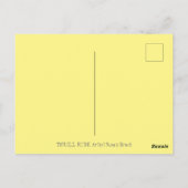 LADYBUGS, DIE AUF FALLENDEN AUTUMNSTÜCKEN REITEN,  POSTKARTE (Rückseite)