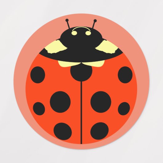 Ladybugs Etiketten (Design 2)