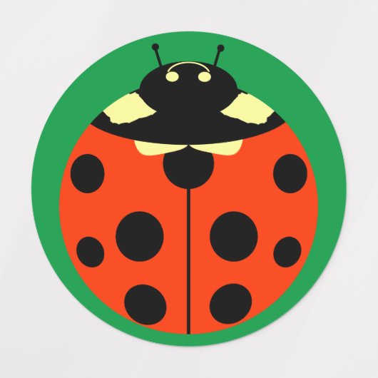 Ladybugs Etiketten (Design 1)