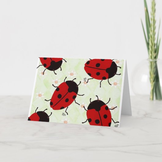 LADYBUGS FEIERTAGSKARTE (Vorderseite)