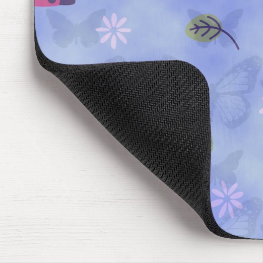 Ladybugs Flowers and Leaves Mousepad (Ecke)