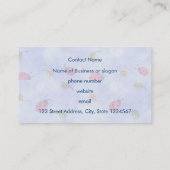 Ladybugs Flowers and Leaves Visitenkarte (Rückseite)