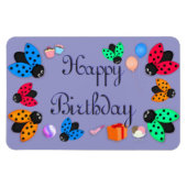 Ladybugs Geburtstag Magnet (Horizontal)