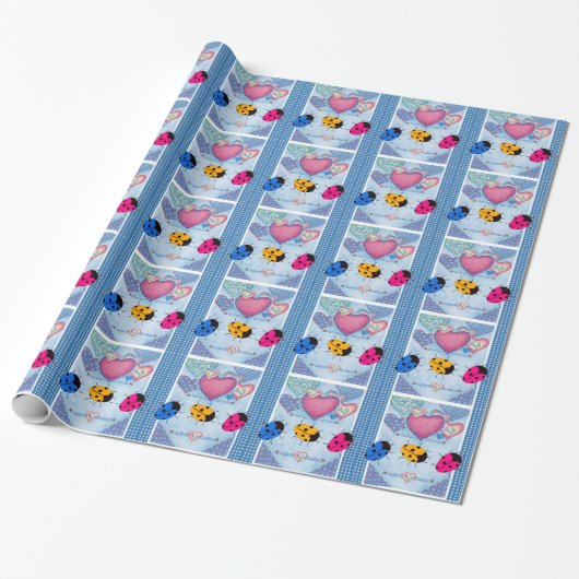 LADYBUGS GESCHENKPAPIER (Ungerollt)