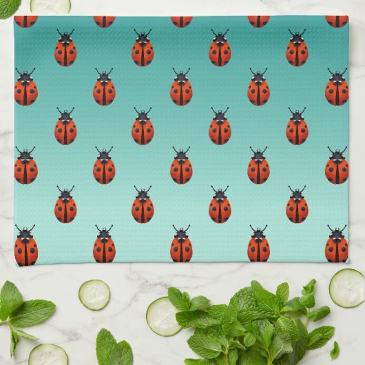 Ladybugs Geschirrtuch (Gefaltet)