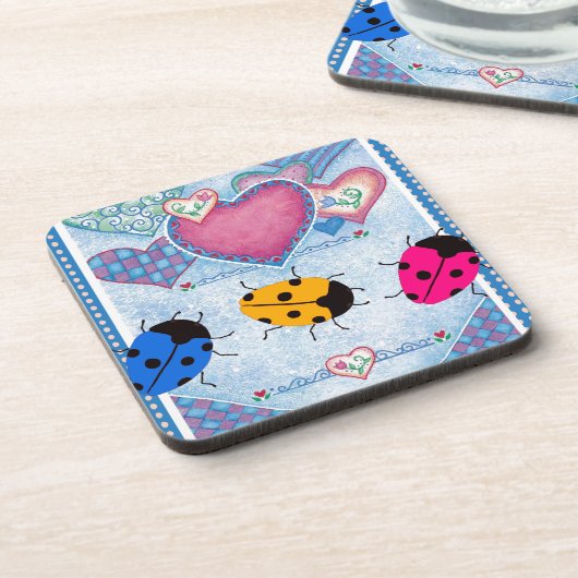 LADYBUGS GETRÄNKEUNTERSETZER (Linke Seite)