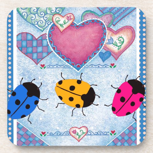 LADYBUGS GETRÄNKEUNTERSETZER (Vorderseite)