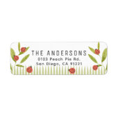 Ladybugs & Green Leaves Return Address (Vorne)