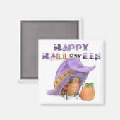 LadyBug's Happy Halloween Magnet (Vorderseite/Rückseite)