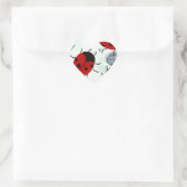 LADYBUGS Herz-Aufkleber (Tasche)