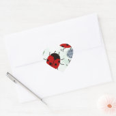 LADYBUGS Herz-Aufkleber (Umschlag)