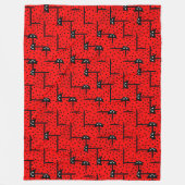Ladybugs husty - lustiges Ladybug-Muster Fleecedecke (Vorderseite)