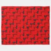 Ladybugs husty - lustiges Ladybug-Muster Fleecedecke (Vorderseite (Horizontal))
