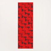 Ladybugs husty - lustiges Ladybug-Muster Yogamatte (Rückseite)