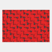 Ladybugs husty - lustiges Ladybugs-Rennen Geschenkpapier Set (Vorderseite 3)