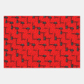 Ladybugs husty - lustiges Ladybugs-Rennen Geschenkpapier Set (Vorderseite 2)