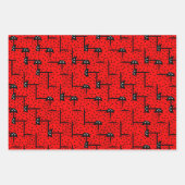 Ladybugs husty - lustiges Ladybugs-Rennen Geschenkpapier Set (Vorderseite)