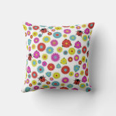 Ladybugs im Garten Zwischen den Blume Kissen (Rückseite)