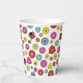 Ladybugs im Garten Zwischen den Blume Pappbecher (Vorderseite)