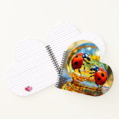Ladybugs in einem Tropfen Wasser Notizblock (Innenseite)
