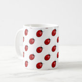 Ladybugs in rot kaffeetasse (Vorderseite Links)