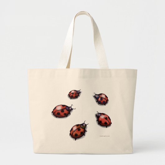 Ladybugs Jumbo Stoffbeutel (Vorne)