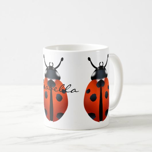 Ladybugs Kaffeemaschine Tasse (VorderseiteRechts)
