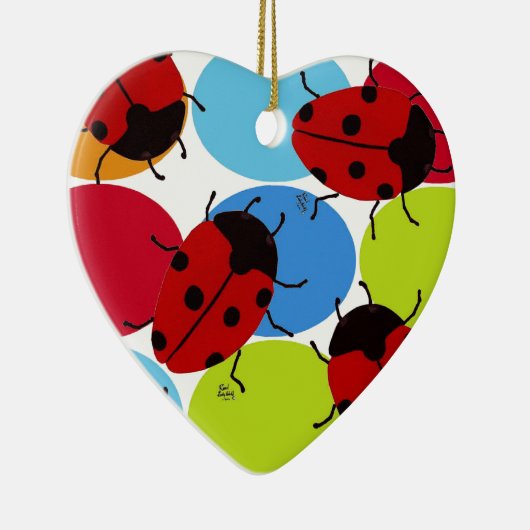 LADYBUGS KERAMIK ORNAMENT (Rechts)