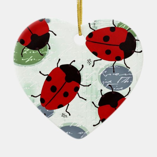 LADYBUGS KERAMIK ORNAMENT (Vorne)