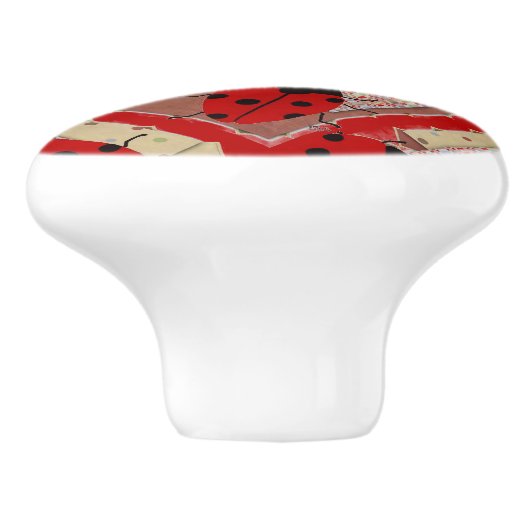 LADYBUGS KERAMIKKNAUF (Seitenansicht)