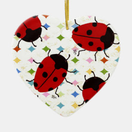 LADYBUGS KERAMIKORNAMENT