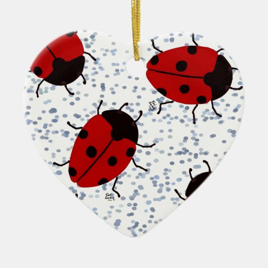 LADYBUGS KERAMIKORNAMENT (Vorne)