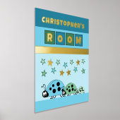 Ladybugs Kinderzimmer blaues grünes Kinderzimmer G Foliendrucke (Ablage )