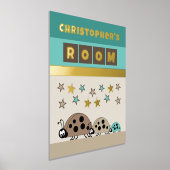 Ladybugs Kinderzimmer Braunes grünes Kinderzimmer Foliendrucke (Ablage )