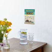 Ladybugs Kinderzimmer Braunes grünes Kinderzimmer Foliendrucke (Ablage(Küche))