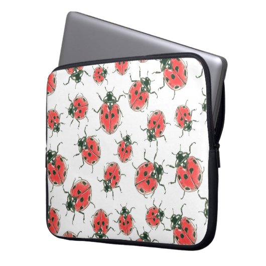 Ladybugs Laptopschutzhülle (Vorderseite Links)