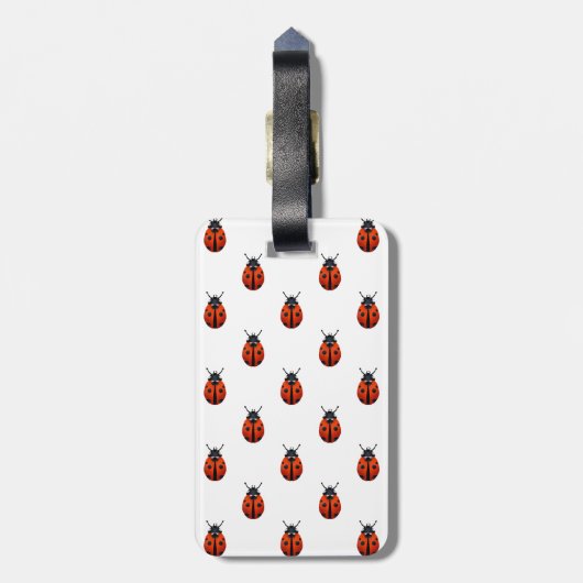 Ladybugs Luggage Tag Gepäckanhänger (Rückseite vertikal)