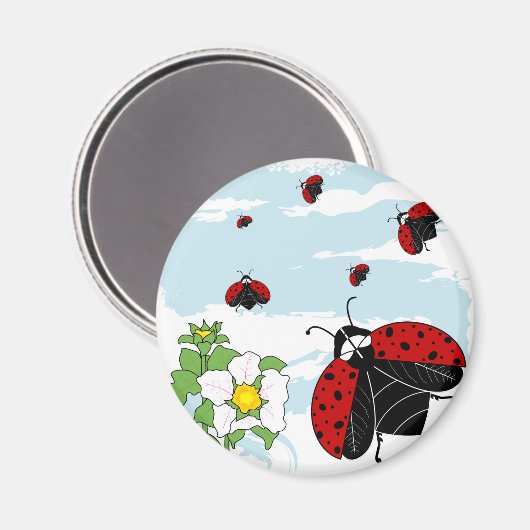Ladybugs Magnet (Vorderseite/Rückseite)