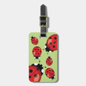 Ladybugs mit benutzerdefinierten Kontaktinformatio Gepäckanhänger (Vorderseite vertikal)